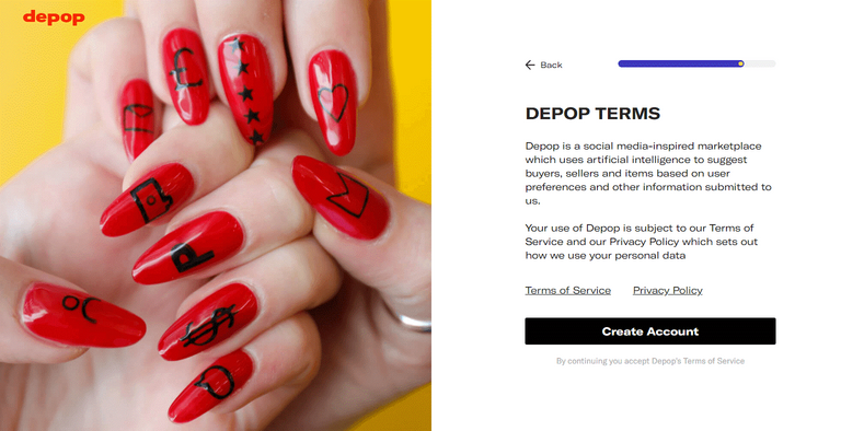 How to Sign-up on Depop